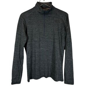 KUHL Women's Medium 1/4 Zip Pullover Base Layer Charcoal Grey Long Sleeve Shirt